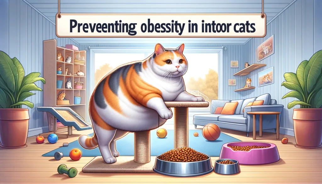 Preventing obesity in indoor cats